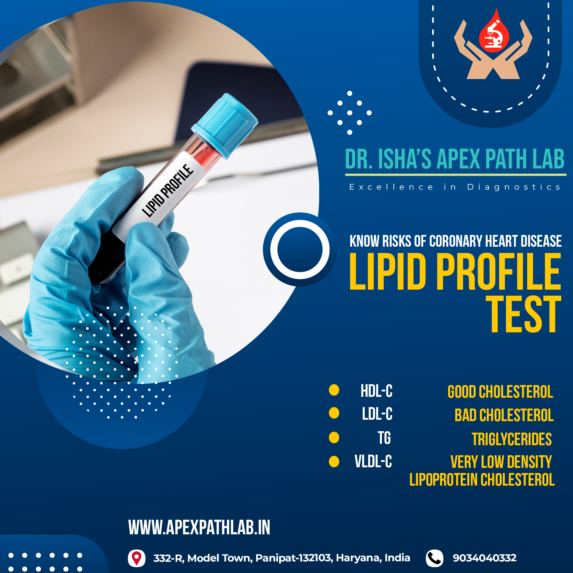 LIPID Profile Test Explained in Hindi | Dr. Isha's Apex Path Lab | Panipat